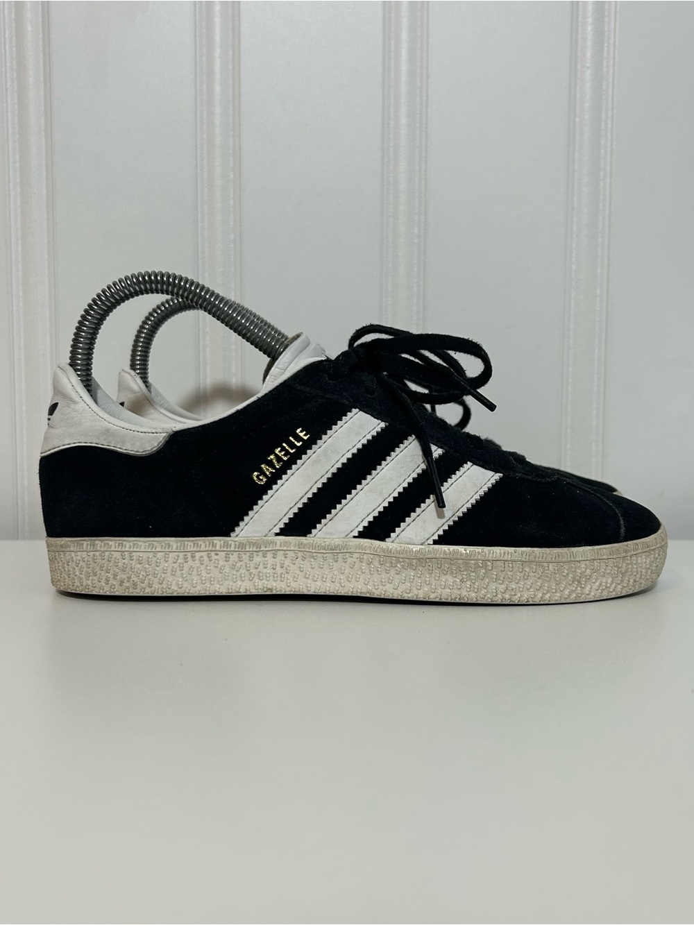 adidas Gazelle kids Black & White Suede Sneakers